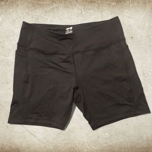 Avia black body Spandex Bike bicycle shorts with side pockets